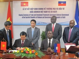 越南与海地签署贸易投资协定